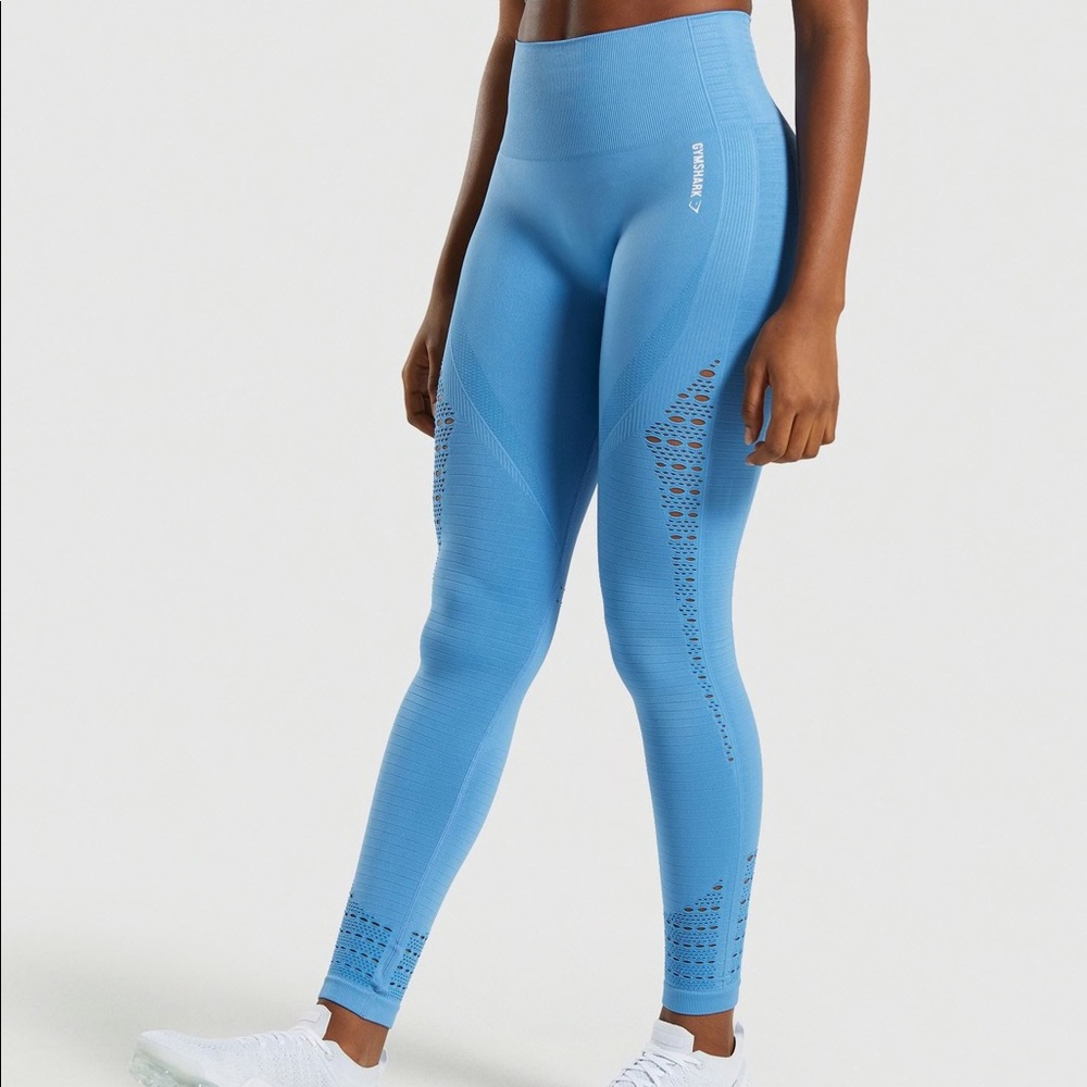 Gymshark Energy Seamless Leggings - Malibu Blue